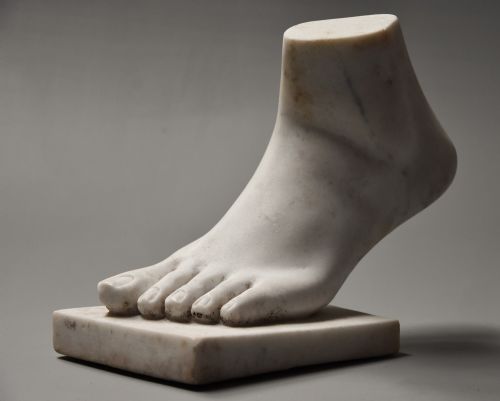 Late 19th Century Grand Tour Style Marble Sculpture of a Foot, After the Antique