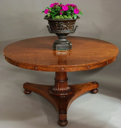 Large 19th Century 'Plum Pudding' Mahogany Tilt Top Table of Superb Patina