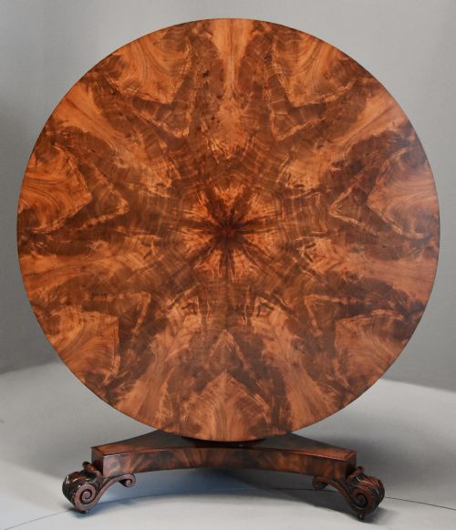 Superb Quality William Ivth Mahogany Tilt Top Breakfast Table