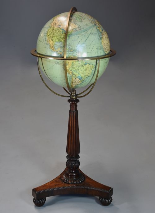 Fine Quality 19th Century William Ivth Globe on Rosewood Stand