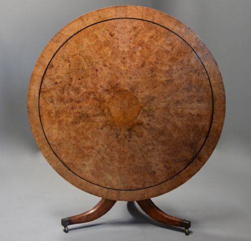 Late 19th Century Burr Elm Breakfast Table