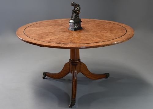 fig 1. Late 19th century burr elm breakfast table
