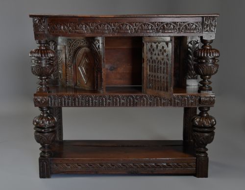 fig 3. Superb oak livery cupboard of very good proportions and wonderful patina