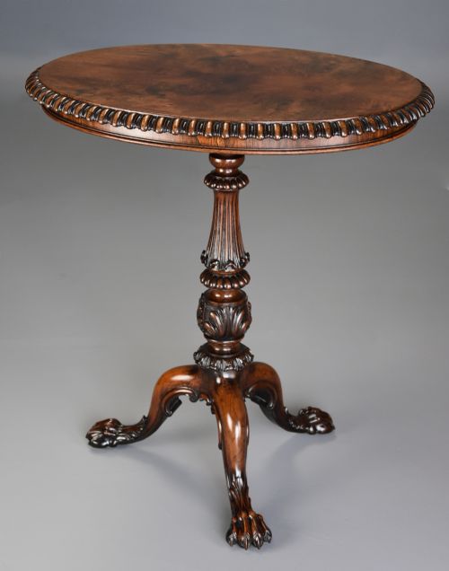 fig 1. Superb example of a mid 19th century rosewood oval occasional table