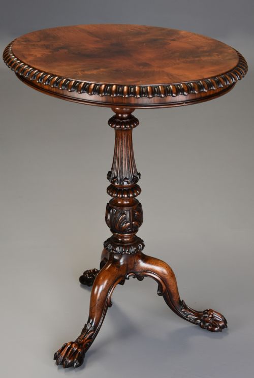 fig 2. Superb example of a mid 19th century rosewood oval occasional table