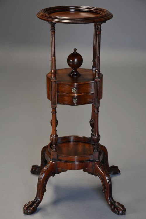 fig 2. Fine quality mahogany gentleman's wash stand of superb patina in the 18th century style