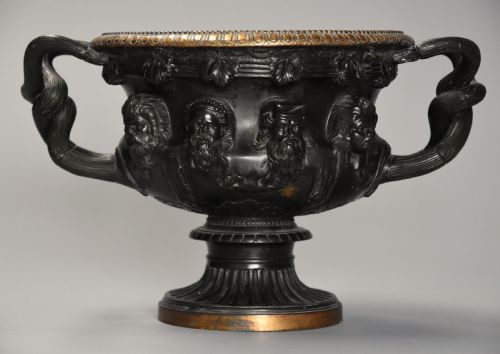 Italian 19th Century Grand Tour Bronze Reduction of 'The Warwick Vase', After the Antique