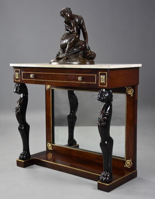fig 2. 19th century Regency mahogany console table of small proportions