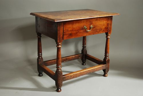 18th Century Cherry Wood Joined Side Table of Superb Patina