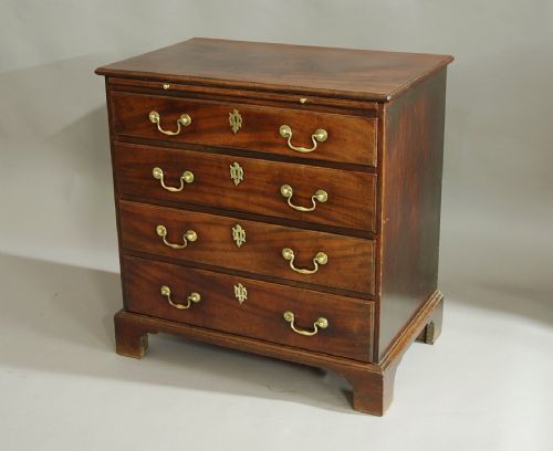 fig 2. Rare George II mahogany chest of drawers of small proportions & superb patina