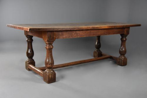 fig 2. A late 19th century Arts & Crafts oak refectory table with superb faded patina