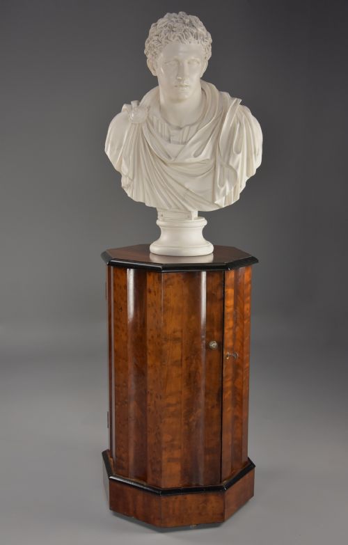 fig 1. Mid 19th century mahogany octagonal pot cupboard of fine patina and large proportions