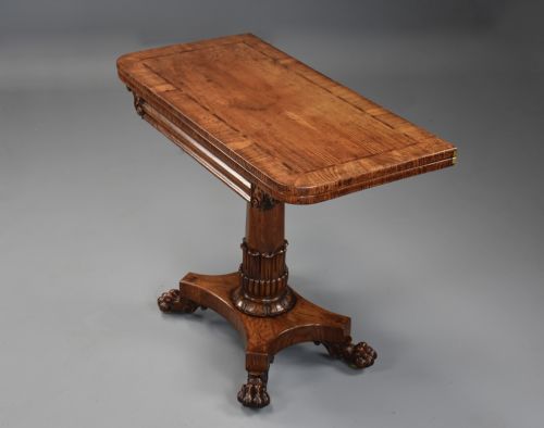 fig 3. Fine quality William IVth pollard oak card or games table
