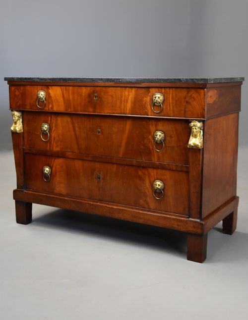 Early 19th Century French Empire Mahogany Commode