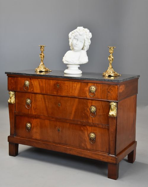 fig 1. Early 19th century French Empire mahogany commode
