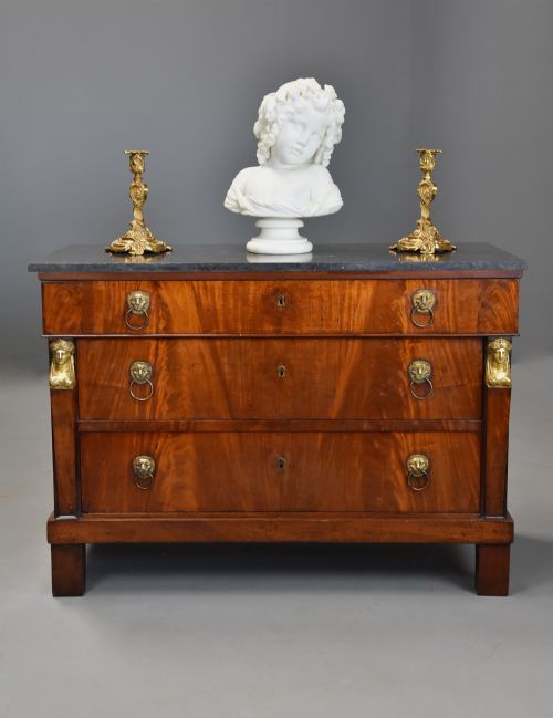 fig 2. Early 19th century French Empire mahogany commode