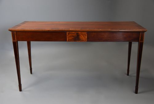 fig 3. Elegant fine quality, rare 18th century Hepplewhite period mahogany side table