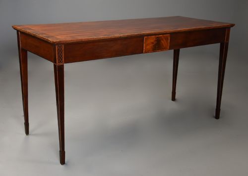 fig 5. Elegant fine quality, rare 18th century Hepplewhite period mahogany side table