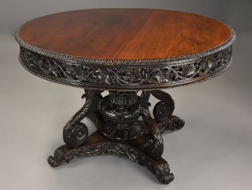 fig 2. Large mid 19th century Anglo Indian padouk centre table