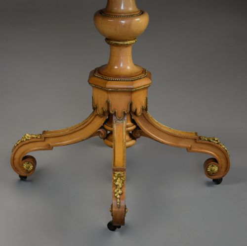 MID 19THC EXHIBITION QUALITY INLAID SYCAMORE CENTRE TABLE IN THE MANNER OF JACKSON GRAHAM - ADDITIONAL PHOTO 12