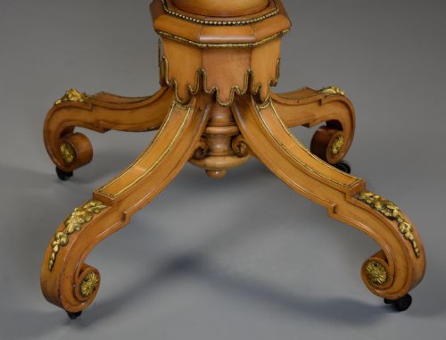 MID 19THC EXHIBITION QUALITY INLAID SYCAMORE CENTRE TABLE IN THE MANNER OF JACKSON GRAHAM - ADDITIONAL PHOTO 13