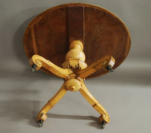 MID 19THC EXHIBITION QUALITY INLAID SYCAMORE CENTRE TABLE IN THE MANNER OF JACKSON GRAHAM - ADDITIONAL PHOTO 17