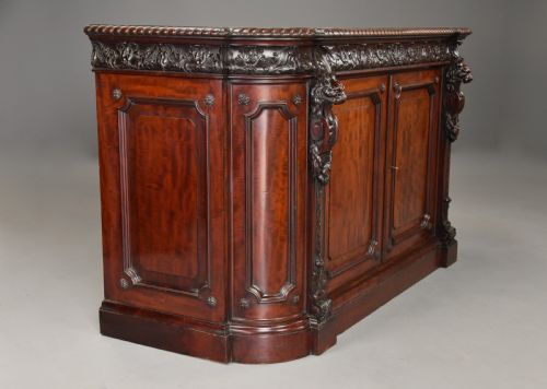 fig 3. Mid 19th century exhibition quality Renaissance style mahogany cabinet stamped ‘Holland & Sons’