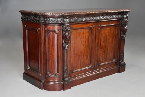 fig 4. Mid 19th century exhibition quality Renaissance style mahogany cabinet stamped ‘Holland & Sons’