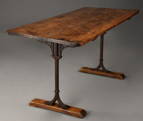 fig 1. Rare 19th century pine dropleaf table, from a narrowboat, in original condition with wonderful warm colour