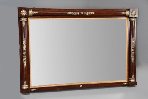 fig 1. Fine quality early 19th century Regency rosewood overmantle mirror