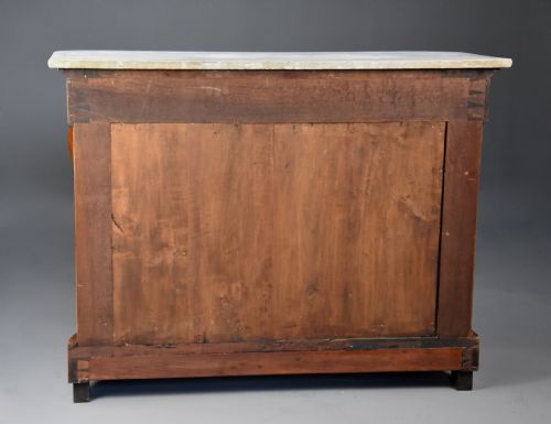 EARLY 19TH CENTURY FRENCH CHARLES X MAHOGANY MARBLE TOP CONSOLE TABLE - ADDITIONAL PHOTO 13