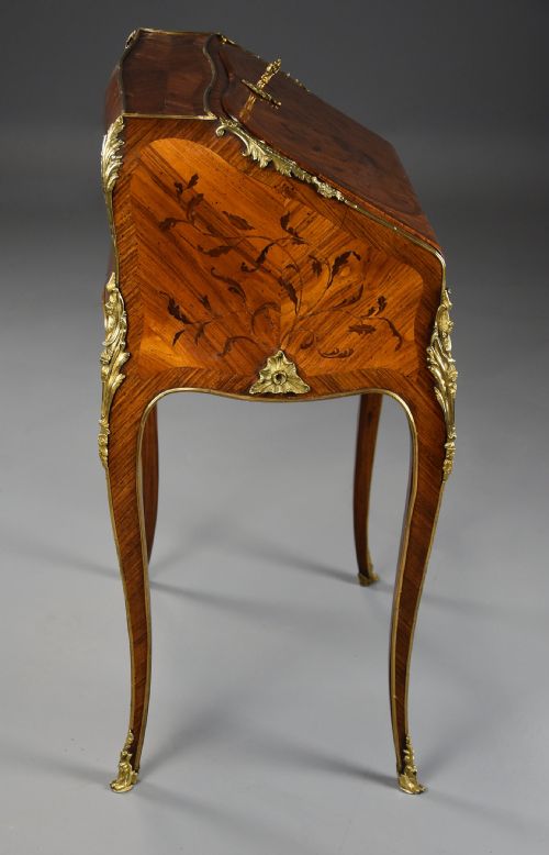 SUPERB LOUIS XV MID 18TH CENTURY FRENCH PETITE SECRETAIRE EN PENTE IN THE MANNER OF BVRB - ADDITIONAL PHOTO 10