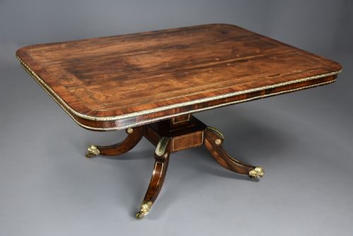 fig 1. Fine quality early 19th century Regency rosewood breakfast table of exceptional patina