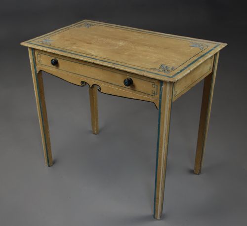 Rare Early 19th Century Pine Side Table with Original Paintwork