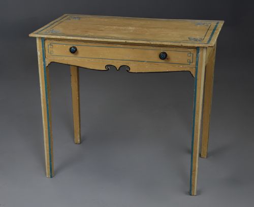 fig 1. Rare early 19th century pine side table with original paintwork