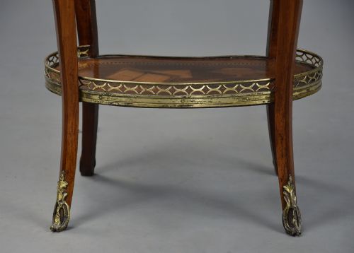 LATE 19TH CENTURY FRENCH KINGWOOD MARQUETRY TABLE EN CHIFFONNIRE - ADDITIONAL PHOTO 16
