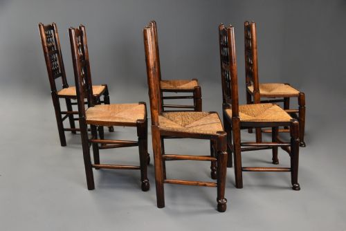 EARLY 19TH CENTURY SET OF SIX ASH ELM SPINDLE BACK CHAIRS OF SUPERB PATINA - ADDITIONAL PHOTO 3