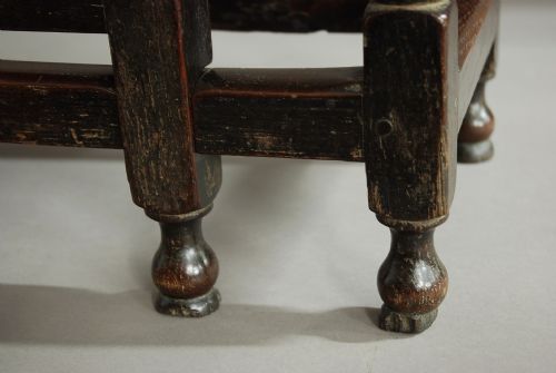 EXTREMELY RARE LATE 17TH CENTURY OAK ASH GATELEG SIDE TABLE OF SMALL PROPORTIONS IN ORIGINAL UNTOUCHED CONDITION - ADDITIONAL PHOTO 14