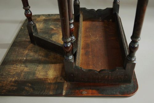 EXTREMELY RARE LATE 17TH CENTURY OAK ASH GATELEG SIDE TABLE OF SMALL PROPORTIONS IN ORIGINAL UNTOUCHED CONDITION - ADDITIONAL PHOTO 15