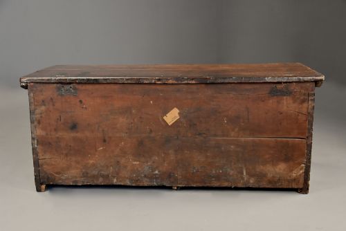 EARLY 17TH CENTURY NORTH ITALIAN CYPRESS WOOD CHEST OF SUPERB ORIGINAL PATINA - ADDITIONAL PHOTO 13