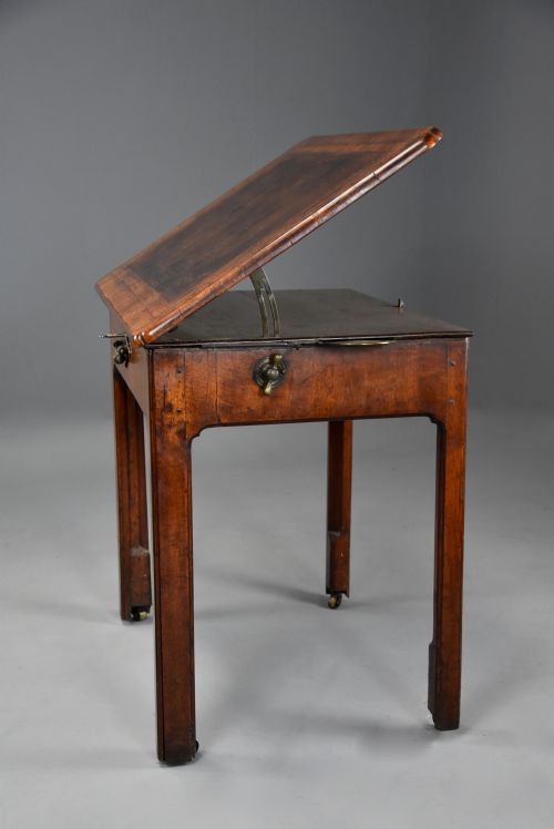 fig 2. Rare example of an early 18th century English walnut Architect’s table of superb patina