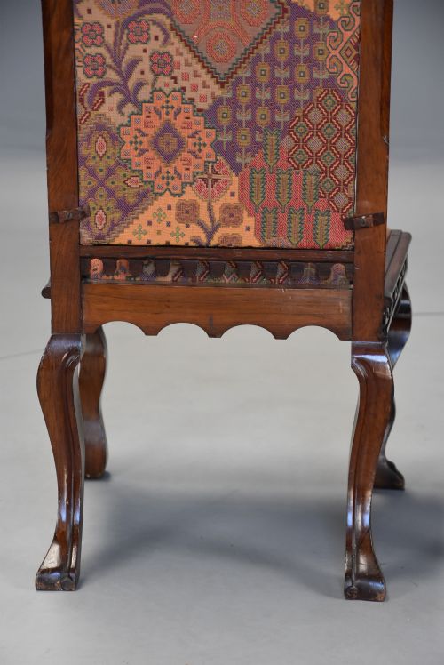 PAIR OF RARE MID 19TH CENTURY CHANNEL ISLANDS GOTHIC REVIVAL ROSEWOOD HALL CHAIRS WITH 'WA WILLCOCKS MAKERS LABEL - ADDITIONAL PHOTO 13