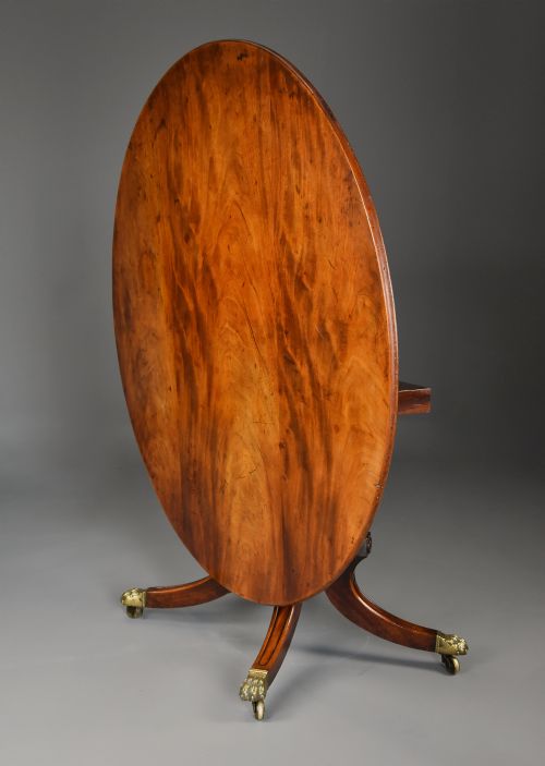 RARE EARLY 19TH CENTURY REGENCY MAHOGANY BREAKFAST TABLE OR CENTRE TABLE OF FINE FADED PATINA - ADDITIONAL PHOTO 7