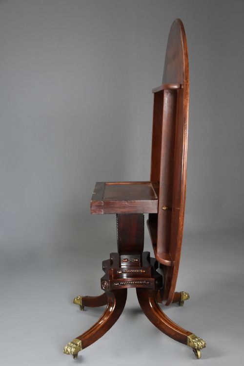RARE EARLY 19TH CENTURY REGENCY MAHOGANY BREAKFAST TABLE OR CENTRE TABLE OF FINE FADED PATINA - ADDITIONAL PHOTO 13