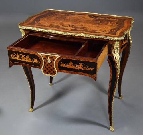 FINE QUALITY MID 19TH CENTURY FRENCH KINGWOOD INLAID CENTRE TABLE - ADDITIONAL PHOTO 5