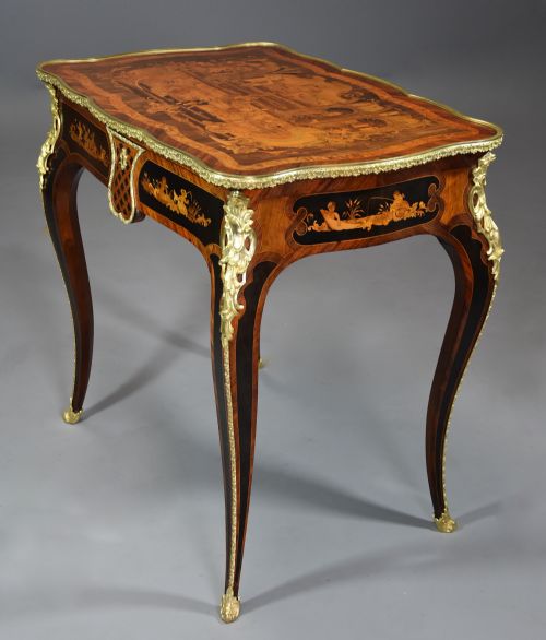 FINE QUALITY MID 19TH CENTURY FRENCH KINGWOOD INLAID CENTRE TABLE - ADDITIONAL PHOTO 6