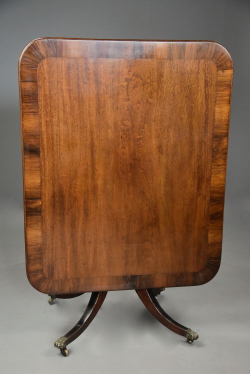 Early 19th Century Regency Mahogany Tilt Top Breakfast Table