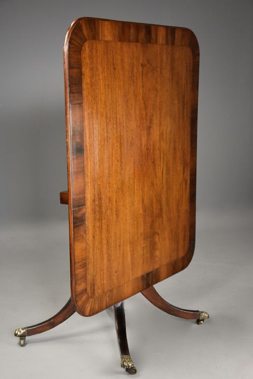 fig 1. Early 19th century Regency mahogany tilt top breakfast table