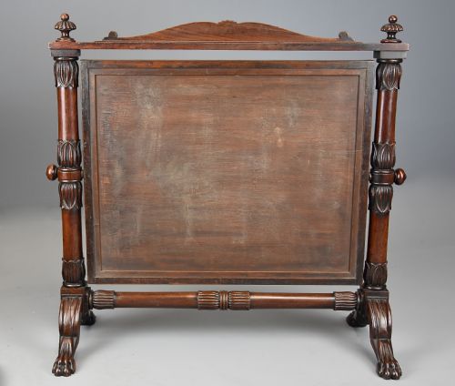SUPERB QUALITY 19TH CENTURY REGENCY CUBAN MAHOGANY CHEVAL DRESSING TABLE MIRROR IN THE MANNER OF P MA NICHOLSON - ADDITIONAL PHOTO 9