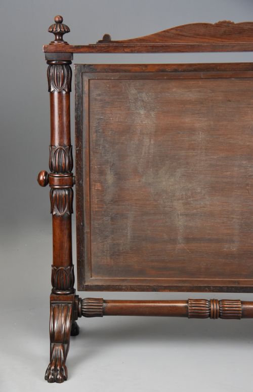 SUPERB QUALITY 19TH CENTURY REGENCY CUBAN MAHOGANY CHEVAL DRESSING TABLE MIRROR IN THE MANNER OF P MA NICHOLSON - ADDITIONAL PHOTO 10